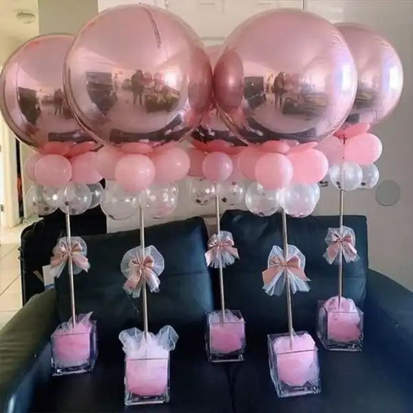 Centros de mesa con globos basico